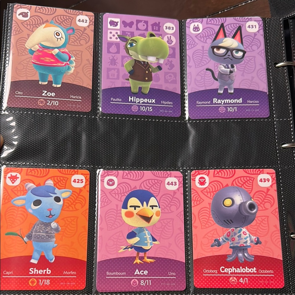 Nintendo Red and Purple Amiibo Card Set